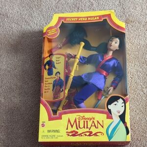 Disney Mulan Secret Hero Doll.  Barbie Friend. New Sale